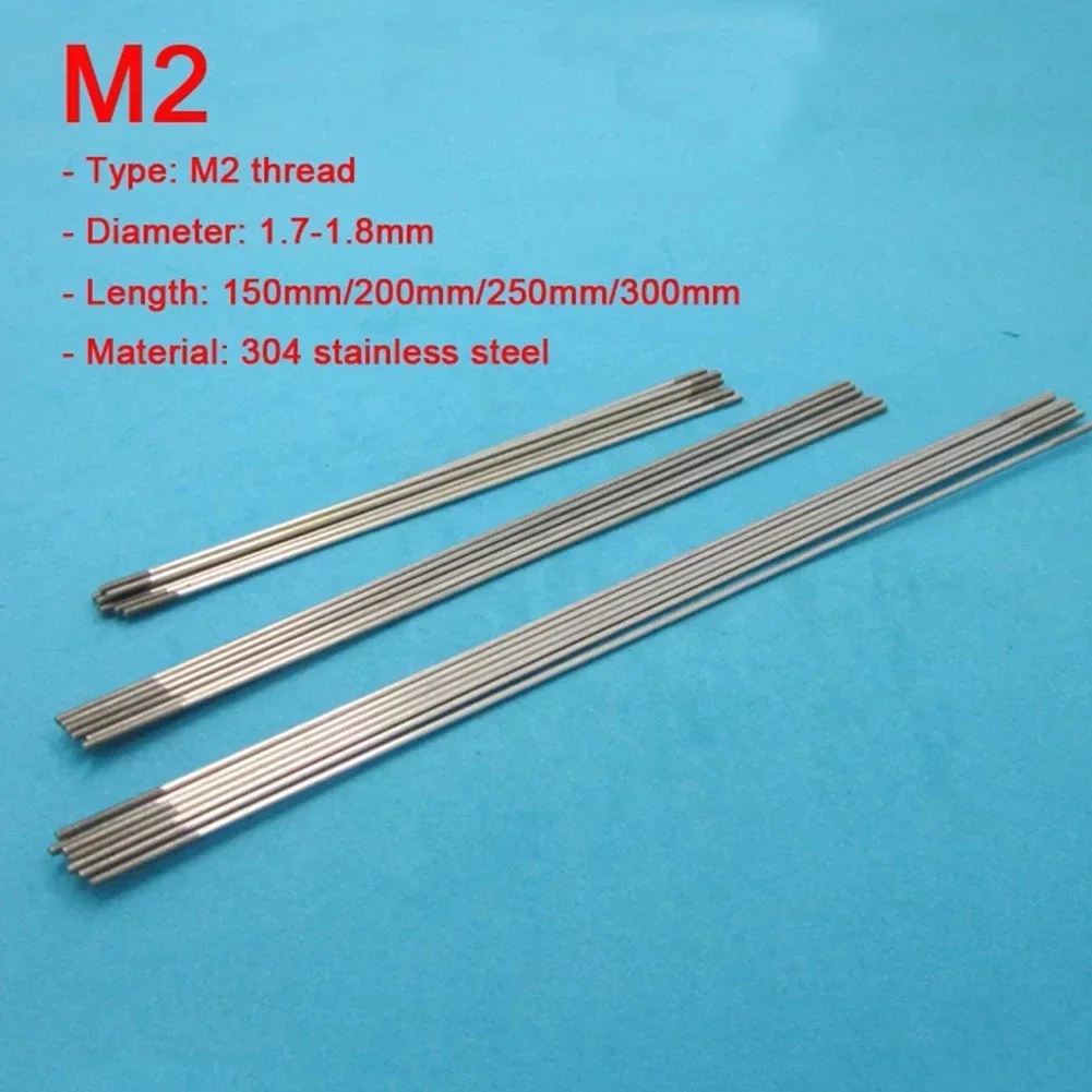 5PCS Tirante Collegamento Servo Push Rod M2 150 200 250 300 millimetri Collegamento Biella In Acciaio Inox Per RC Aereo Elicottero