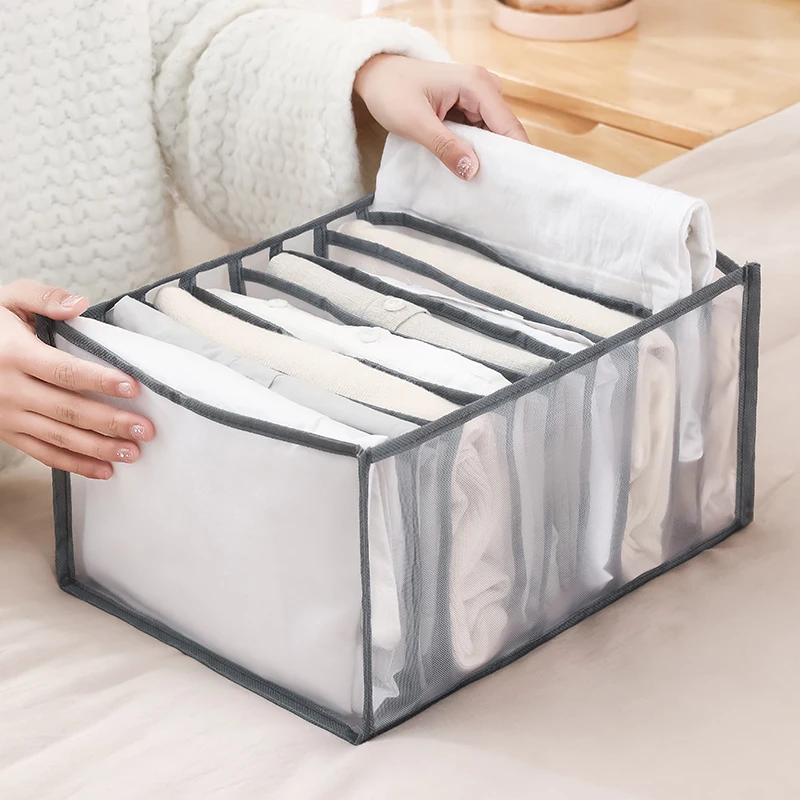 

9 Grids Underwear Socks Jeans Separation Organizer Boxs Drawer Pants Socks Storage Closet Clothes Organizer Storage Box