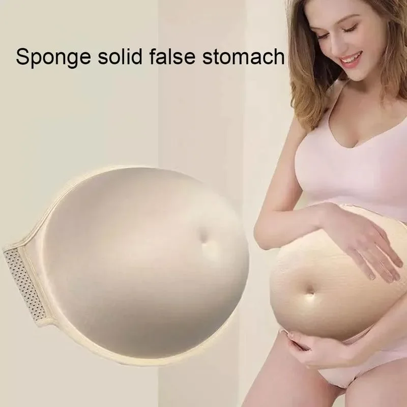 S M L Pregnant Woman Props Lightweight Memory Foam Fake Belly Props Fake Belly Breathable Simulation Oversized Performance Props