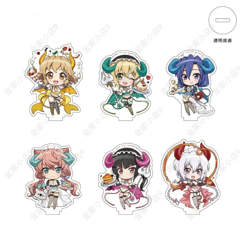 Senki Zessho Symphogear Plate Desk Decor Dessert Shop Stand Kazanari Tsubasa Collection Ornament Tachibana Hibiki Acrylic Doll