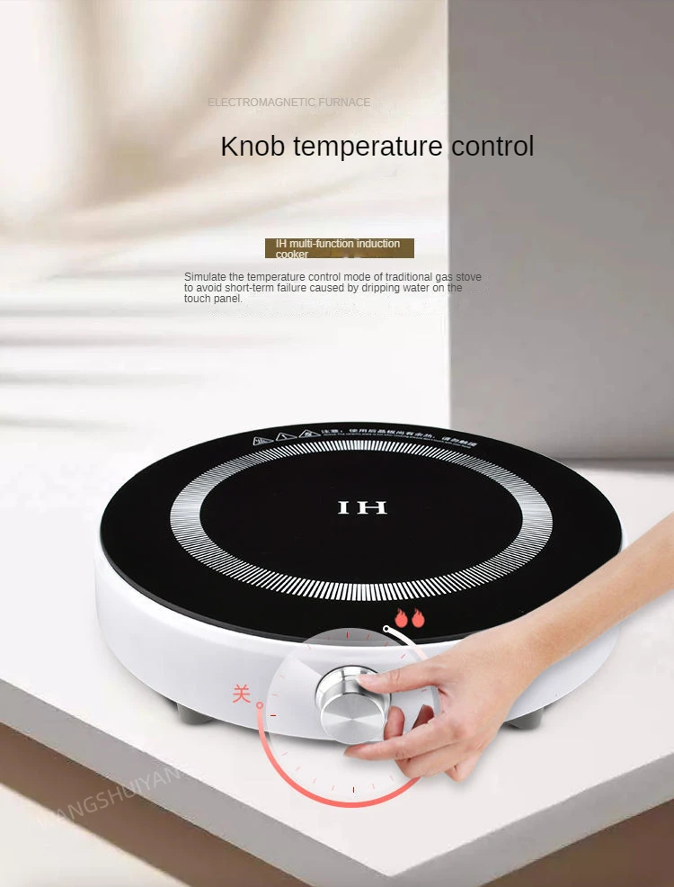 Индукционная плита 220 В 2200 Вт с набором кастрюль, водонепроницаемая кухонная плита для жарки, интеллектуальная плита для горячей кастрюли, горелка для варочной панели