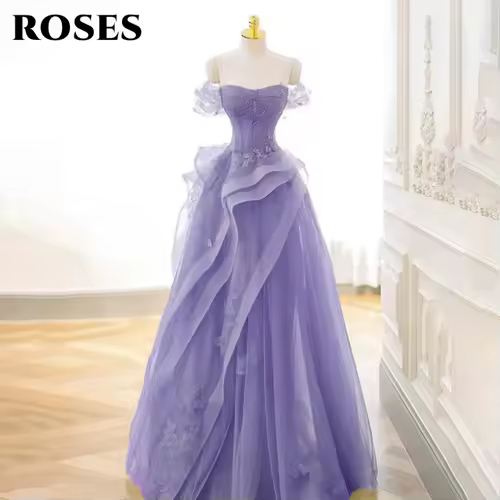 ROSES Sage Green Prom Dress Appliques Tulle Celebrity Dresses Tiered Pleat Women's Evening Dress Sweetheart Formal Gown 프롬 드 - Image 6