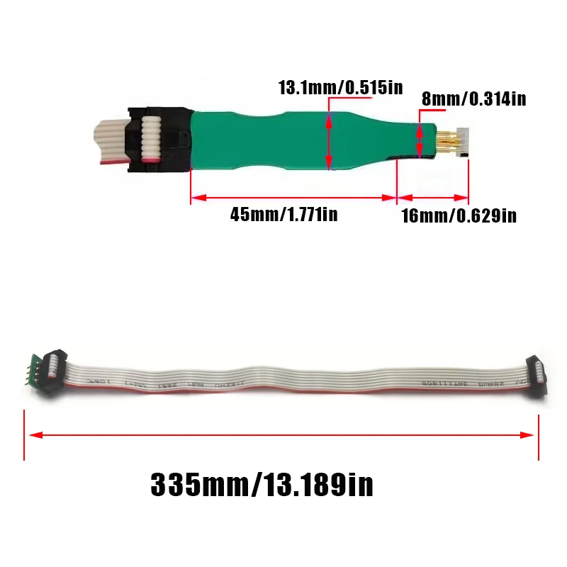 4Pcs Spring Pin Probe Kit SOP8/WSON8/VSON8/QDFN8 Flash EEPROM Chip Programming MIL Wire
