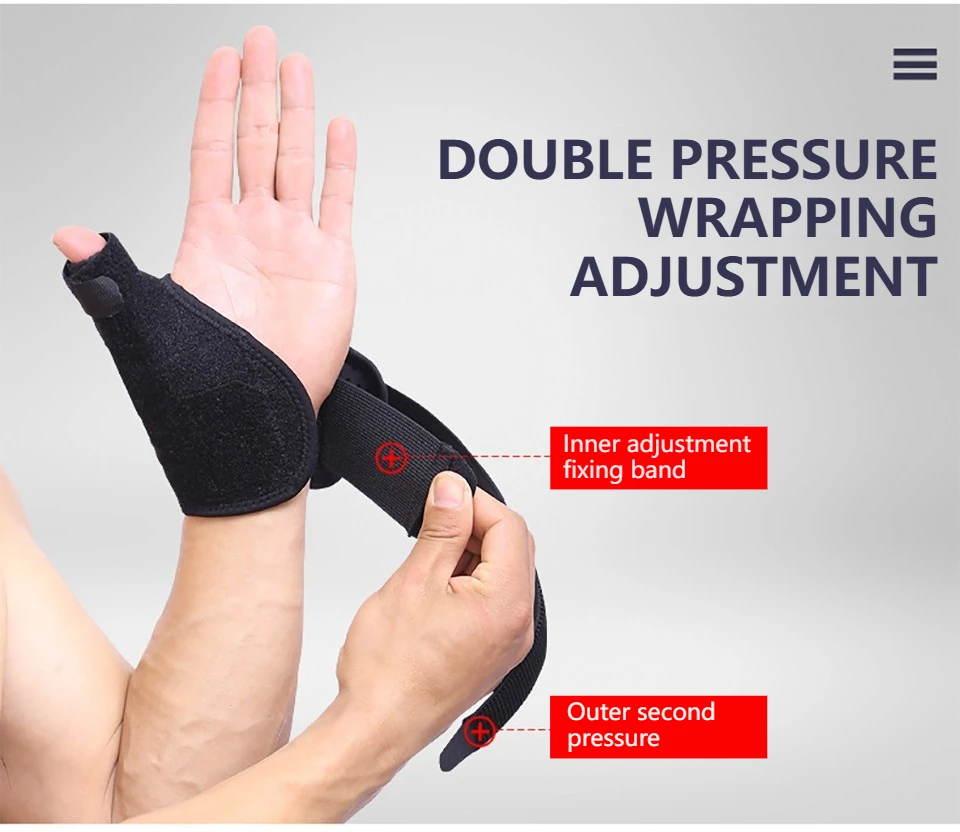 Aolikes 1 Stück Handgelenks tütze Daumens tütze, Handgelenks tütze Daumen Spica Schiene, Handgelenk/Hände/Daumen Stabilisator gegen Verstauchungen, Arthritis – Detail 3