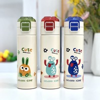 400/500ml Children's Insulated Bottle Cartoon pattern Stainless Steel Water Bottles Leak-Proof Drinking Cup