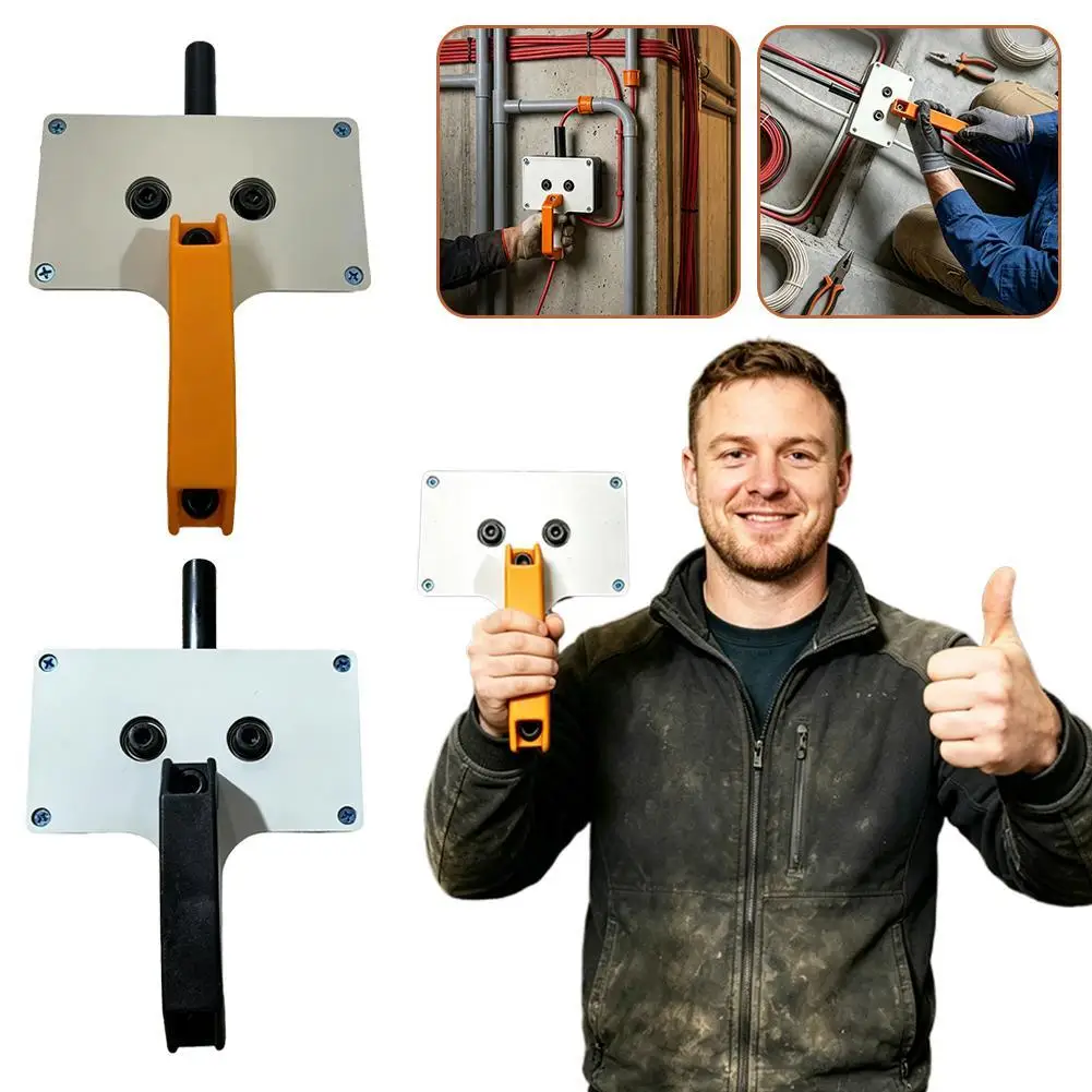2026 Heavy-Duty 6-8mm Wire Puller Handheld Cable Tugger Labor-Saving Electrician Wiring Tool for Wall Pipe Narrow Spaces