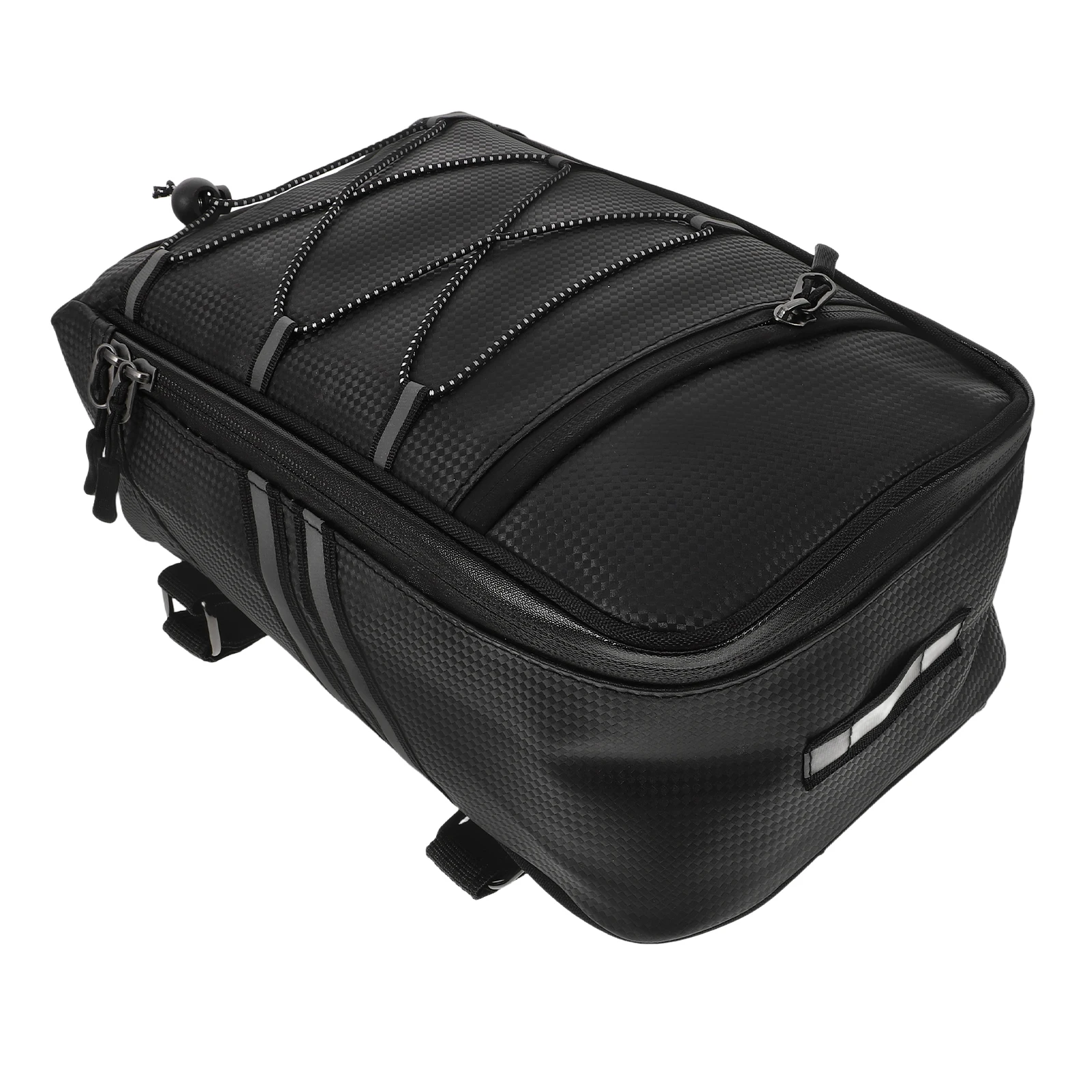 

Universal Fit Waterproof Rear Bike Bag Heavy Duty PU Storage Pouch for Cycling Commute and Travel Compatible with Bike