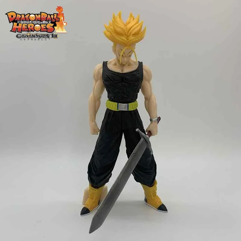 20cm Dragon Ball Z Tranks Gk Temple Tl Super Saiya Animation Figure Tabletop Decoration Hand Model Boy Birthday Holiday Gift