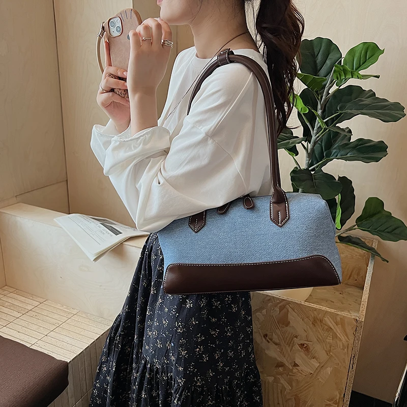 حقيبة كتف نسائية كلاسيكية فاخرة من الجلد بتصميم أنيق حقيبة يد كروس أنيقة لأسلوب المدينة اليومي الأنيق