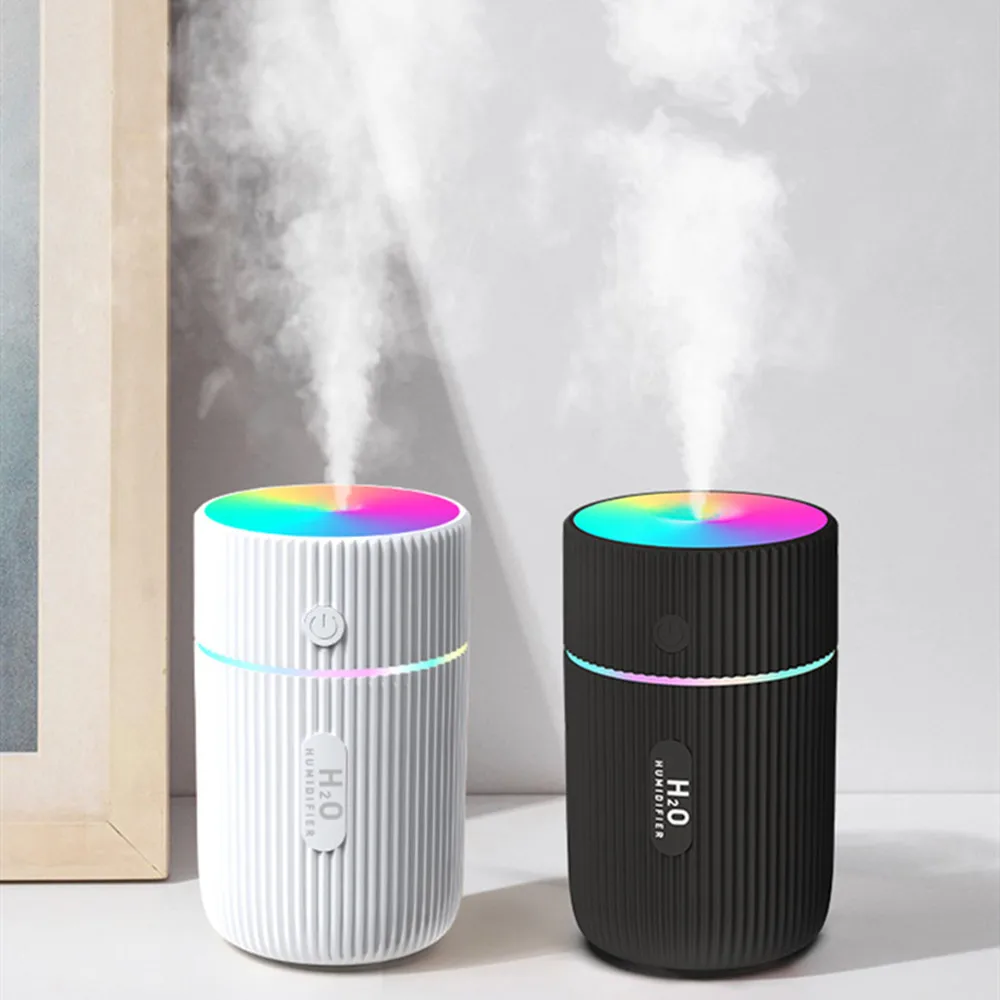 Factory Price USB Mini Portable 220 ML Ultrasonic Car Home Electric Cup Colorful Light Air Humidifier