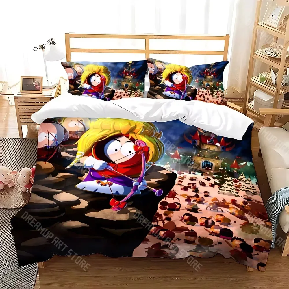 2026 Duvet Cover South Cartoon Park Pillowcase Bedding Set Adult Boy Girl Bedroom Decoration Children Gift Single Double Large S