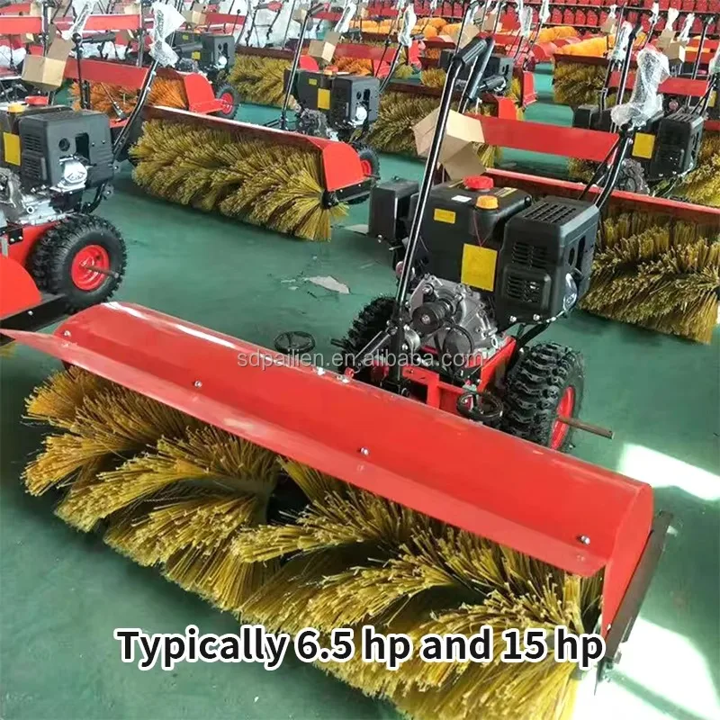 

Compact Walk-behind Snow Blower Self-Propelled for Parking Lot & Community Orchard Narrow Paths Roads Snow Cleaning Sweeper