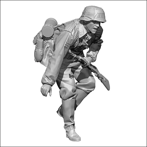 1/35Resin Soldier model kits figure colorless and self-assembled soldier  A-1770