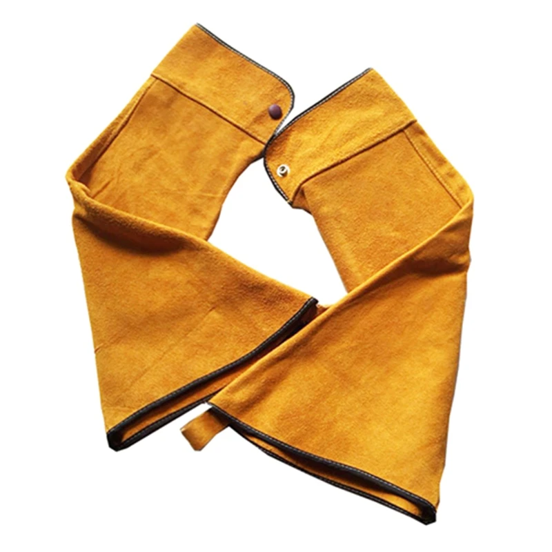 Welder Arm for Protection Leather Sleeves for BBQ Grilling Woodworkers Workshop