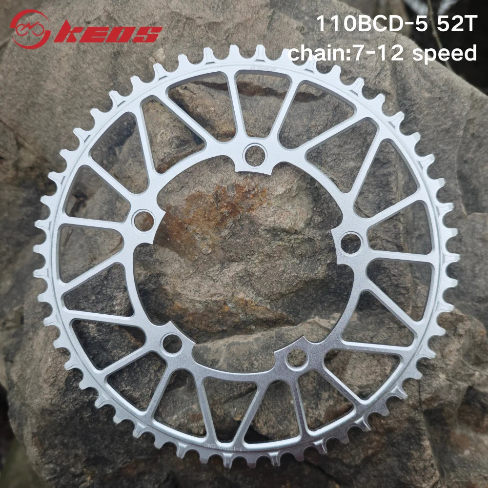 DECKAS KEOS 110BCD Kettingblad 36T-52T Fietskettingwiel voor Shimano SRAM 5 Bolt Racefiets Smalle Brede Crank Fietsaccessoires