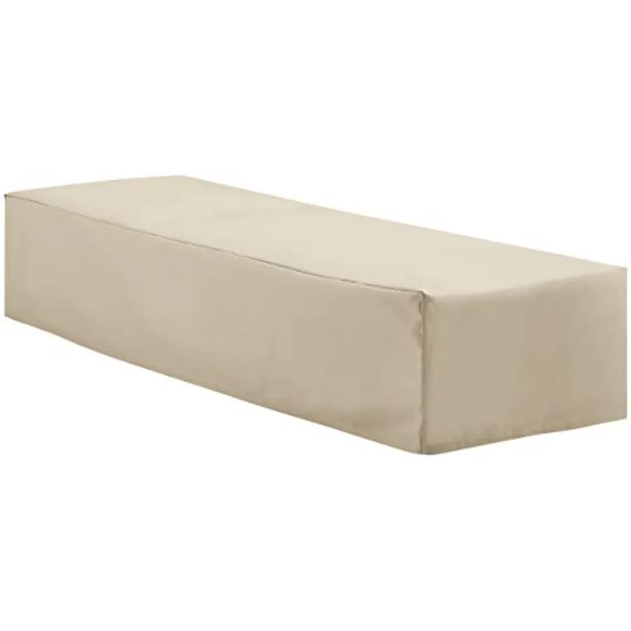 

Patio Furniture Covers Waterproof Outdoor Chaise Lounge Cover for Backyard Tan