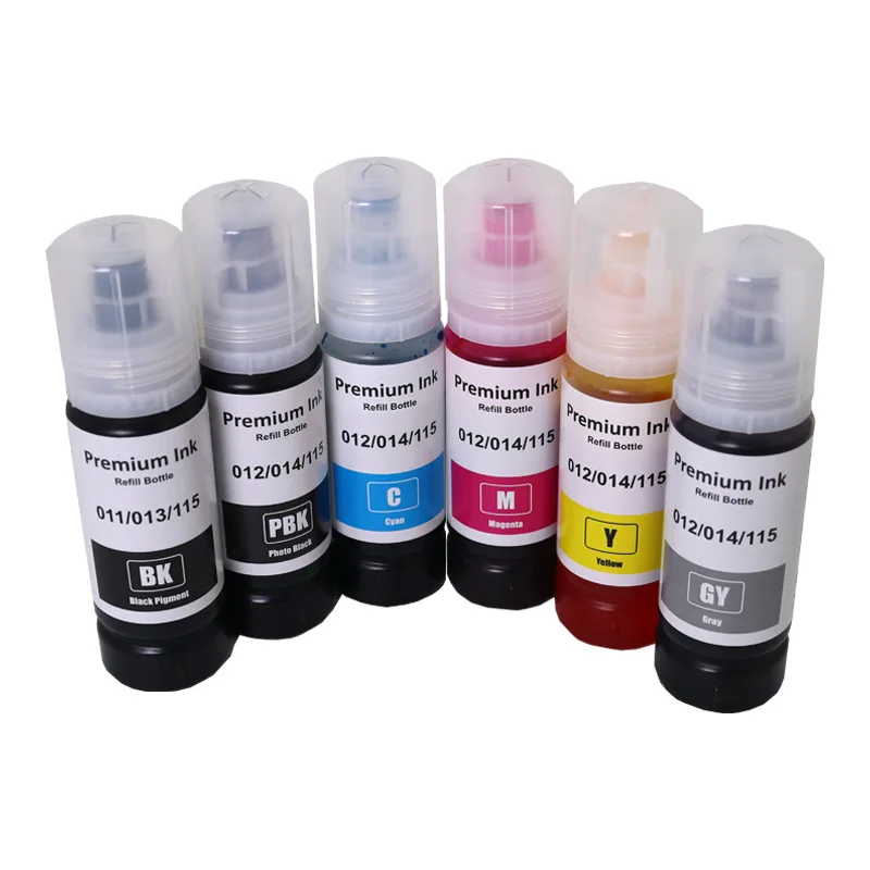 552 554 011 012 013 014 114 115 116 Refill Ink 70ML for Epson L8160 L8168 L8180 L8188 ET-8500 ET-8550 EW-M873T EW-M973A3T