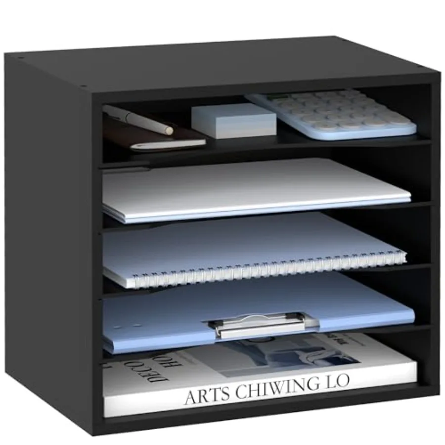 

Деревянный настольный органайзер с 5 ярусами для бумаг, файлов, писем и корреспонденции для офиса