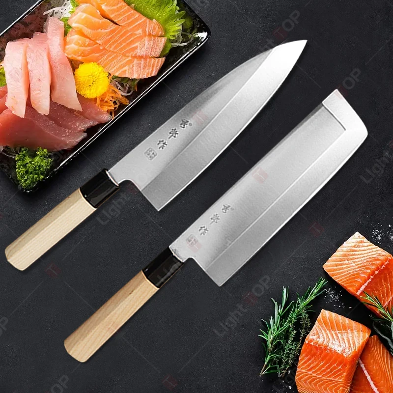 Japanisches professionelles Küchenmesser Lachs Sashimi Messer Scharfes Fleisch Schneiden Fisch Rohmesser Kochmesser Küchenzubehör