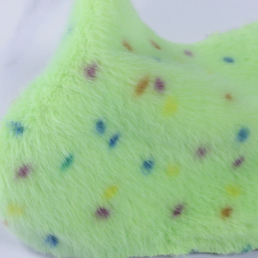 Künstliches Kaninchenfell mit Druckmuster für Puppenkleidung, Kissen, DIY-Näharbeiten, Schals und Heimdekoration – Detail 6