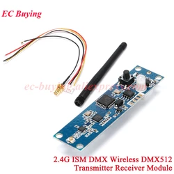 1-5Pcs 2.4G ISM DMX Wireless DMX512 Transmitter Receiver Module Transceiver Board DP83848 High Voltage Version For Stage Light