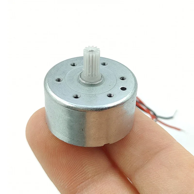 RF-300C Micro 300 moteur DC 3V 6V 9V 12V 7200 tr/min Mini muet 24mm moteur à broche ronde 2mm arbre bricolage énergie solaire passe-temps jouet modèle de ventilateur