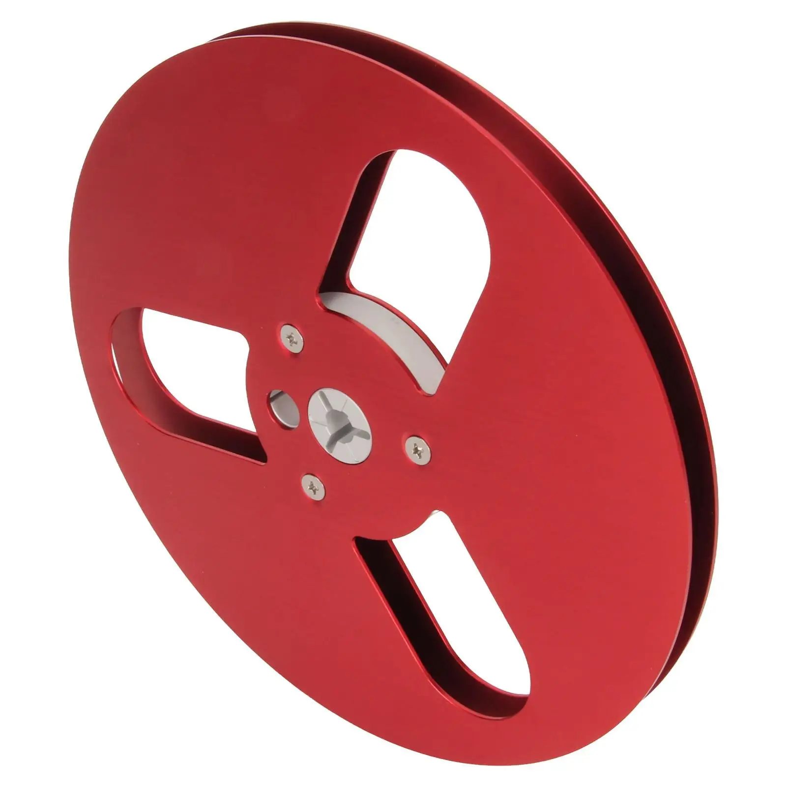 1/4 7-Inch Empty Aluminum Tape Reel - Wind Resistant, 3-Hole Design for nab for recording