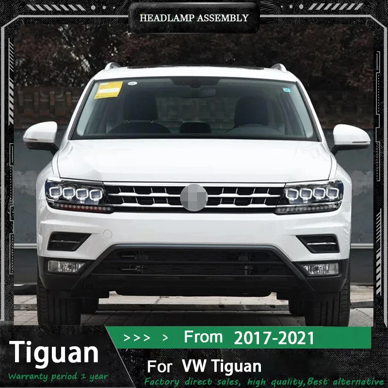 

Автомобильные светодиодные фары, автомобильные детали для Volkswagen Tiguan L 2017-2022, противотуманные DRL, стоп-сигнал, указатель поворота, Plug and Play