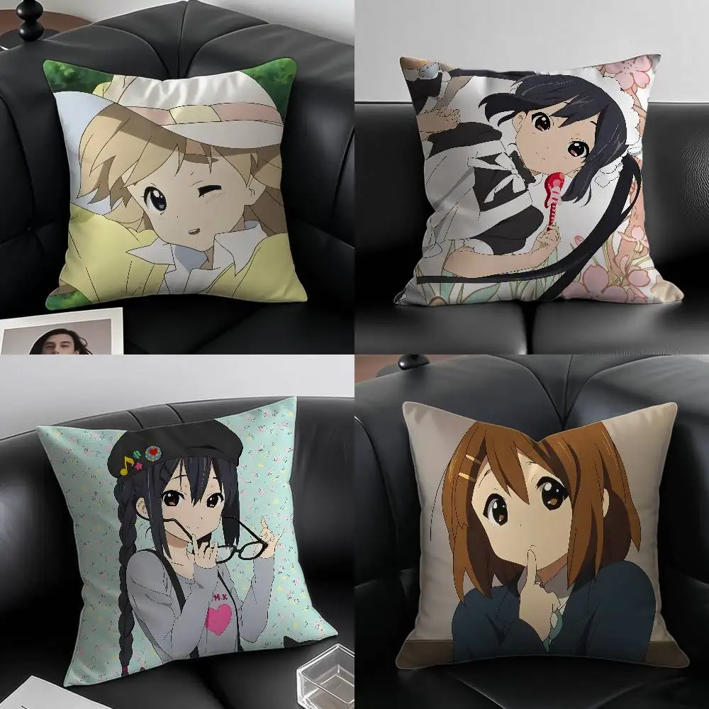 

Classic Cute Anime K-K-ON Pillow Case Custom Printed Brushed Fleece Pillow, Baby Skin-Touch, Eco-Friendly Dye-Sublimation Cushio