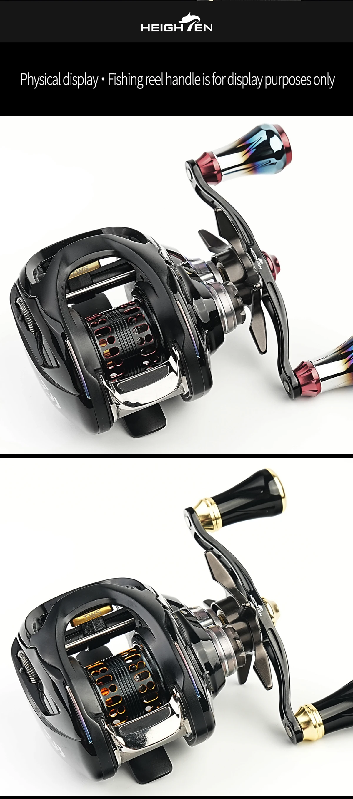 HEIGHTEN Flache Spule für Daiwa Zillion Steez Ryoga mehr als Bait casting Rolle – Detail 9