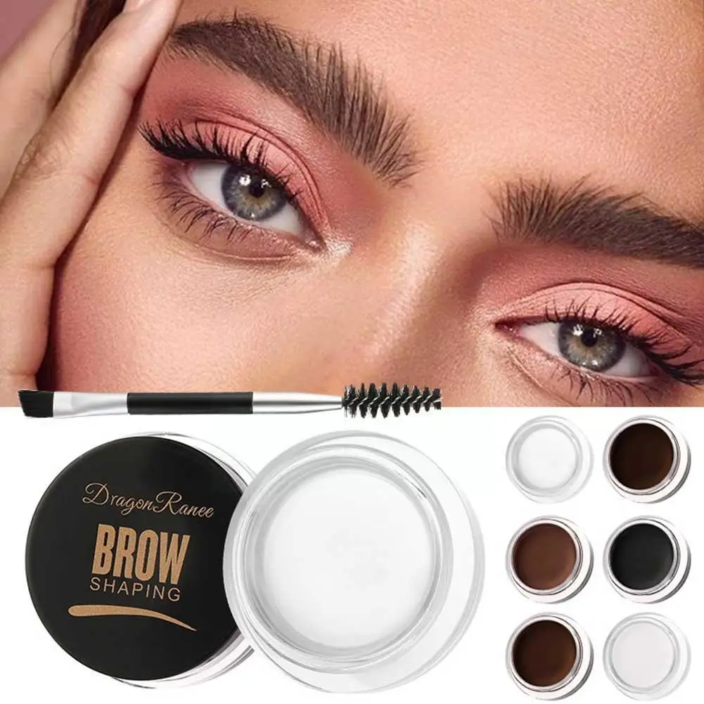 3D Wild Eyebrow Gel Wax Brow Styling Soap Waterproof Lasting Tool Eyebrows Enhancers Brown Makeup Tint Long Cosmetic White T4V1