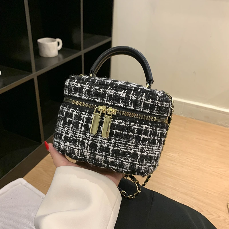 2023 Winter Women Bags Woolen Brand Luxury Handbags Women Bags Designer Crossbody Bag Women Shoulder Bag Purse Clutch Sac A Main