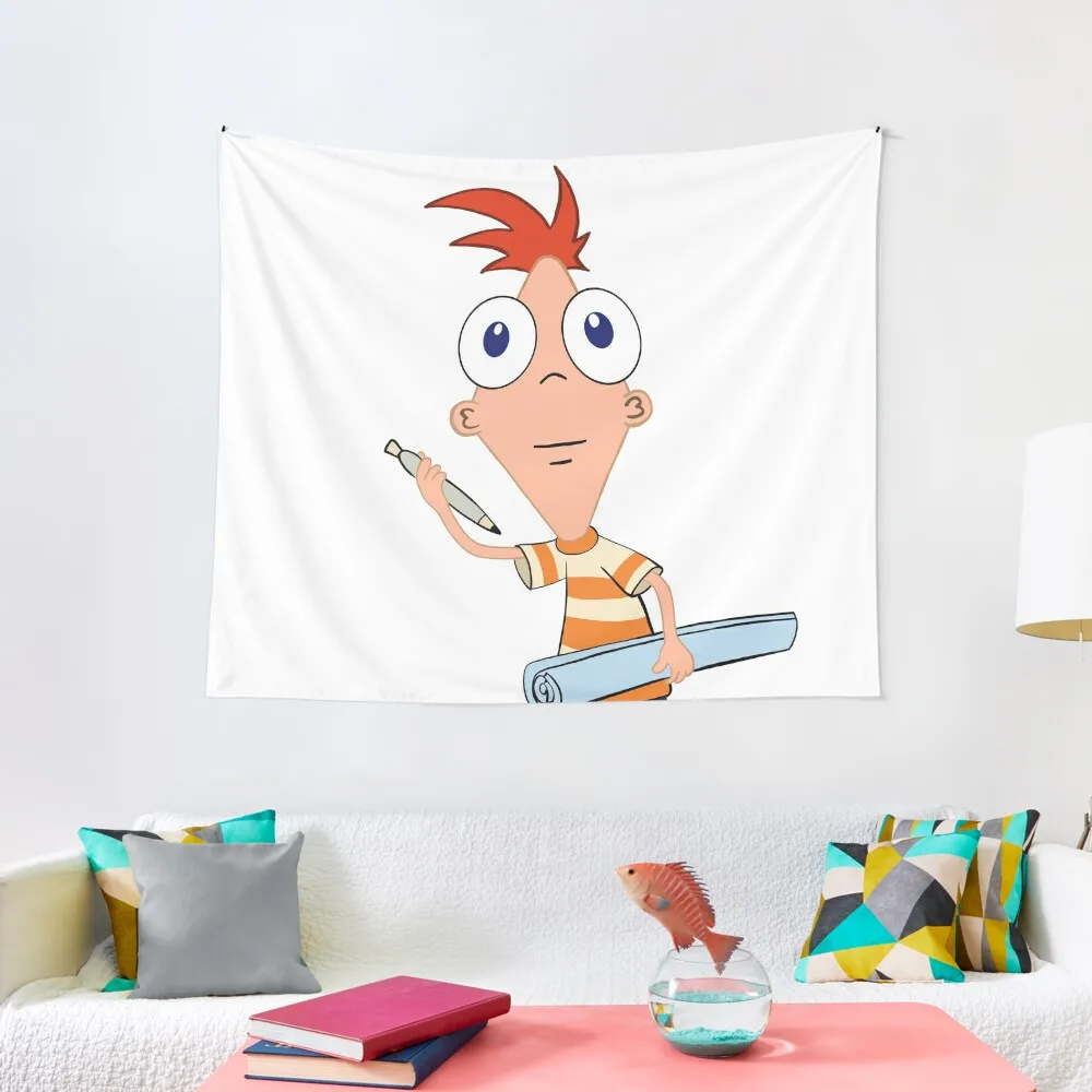 Phineas facing foward Tapestry House Decorations Room Ornaments Decorations For Room Wall Art Tapestry