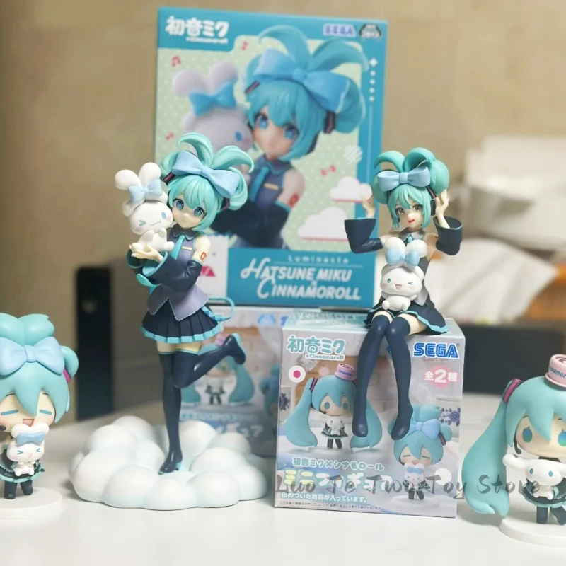 

Hatsune Miku подлинный Sega Cinnamoroll Аниме периферийные коллекционные модели набор для гаража декоративные украшения для детей милый подарок