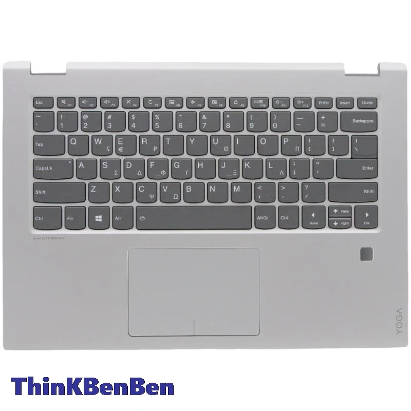 

GR Greek Keyboard Mineral Gray Upper Case Palmrest Shell Cover For Lenovo Yoga 520 14 14IKB Flex 5 1470 5CB0N67743