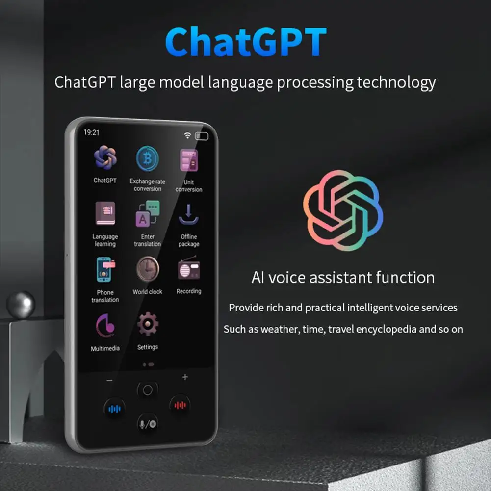 S85 Smart Translator ChatGPT AI Assistant Provides Smart Services HD Large Screen Supports 138 Languages ​​Simultaneous Interpre