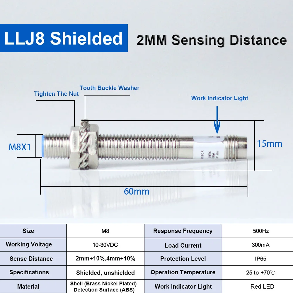

Quotation for 30 sensors. PNP, NO version 2mm sensitivity, flat end m8