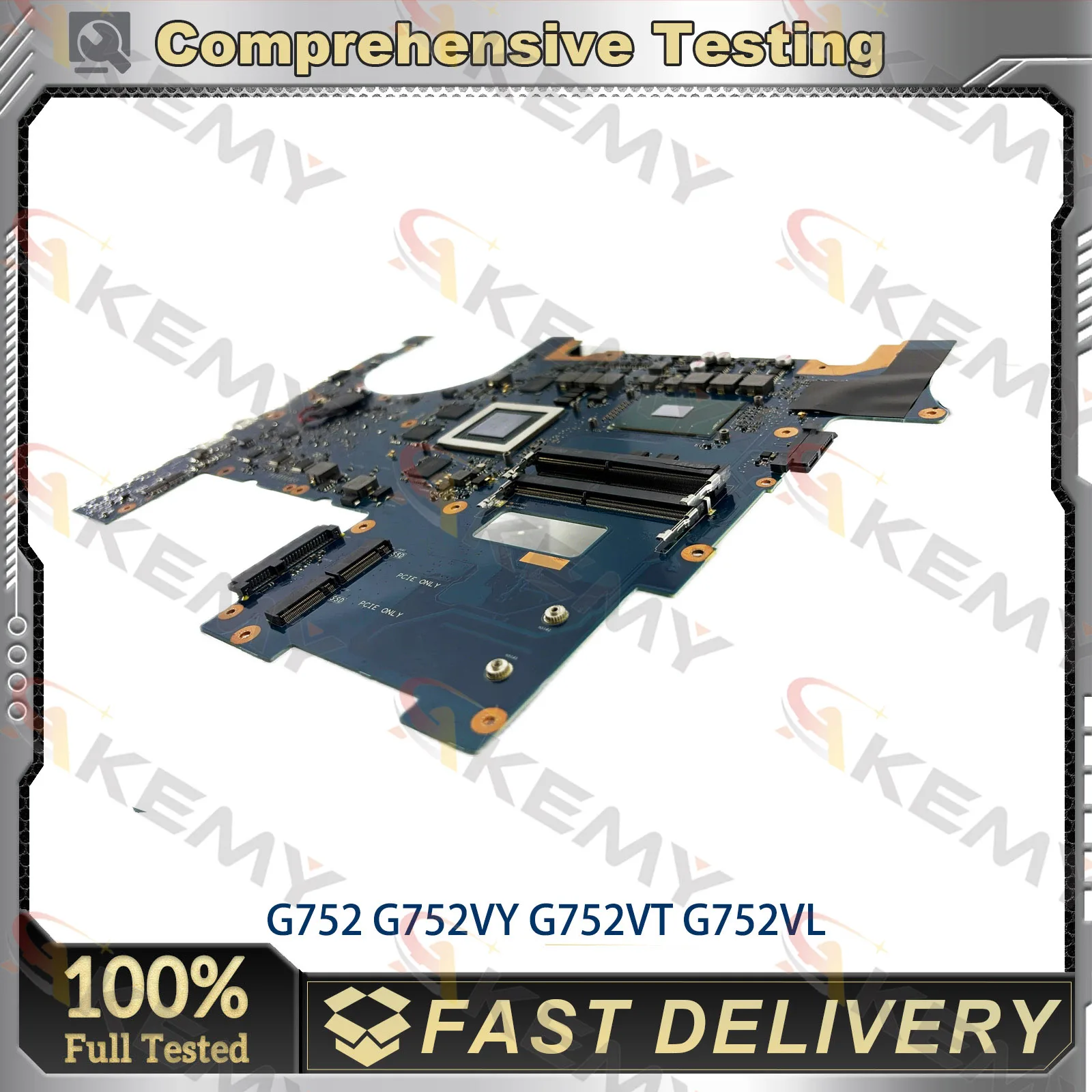 G752VY Laptop Motherboard For ASUS ROG GL752VL GL752VW G752VS G752V G752VSK Notebook Mainboard With I5 I7 CPU STK 100% Tests OK