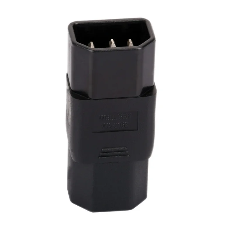 1PCS สีดํา C14-C21 ปลั๊กไฟ IEC 320 C14 to C21 malet หญิงอะแดปเตอร์แปลงไฟ AC ซ็อกเก็ตสําหรับ PDU/UPS server ตู้