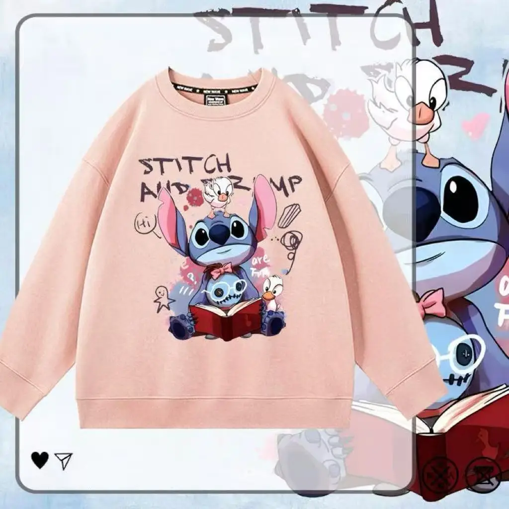 MINISO جديد جولة الرقبة طويلة الأكمام البلوز الكرتون فضفاضة عارضة الأزياء اليابانية للجنسين المطبوعة أعلى #1