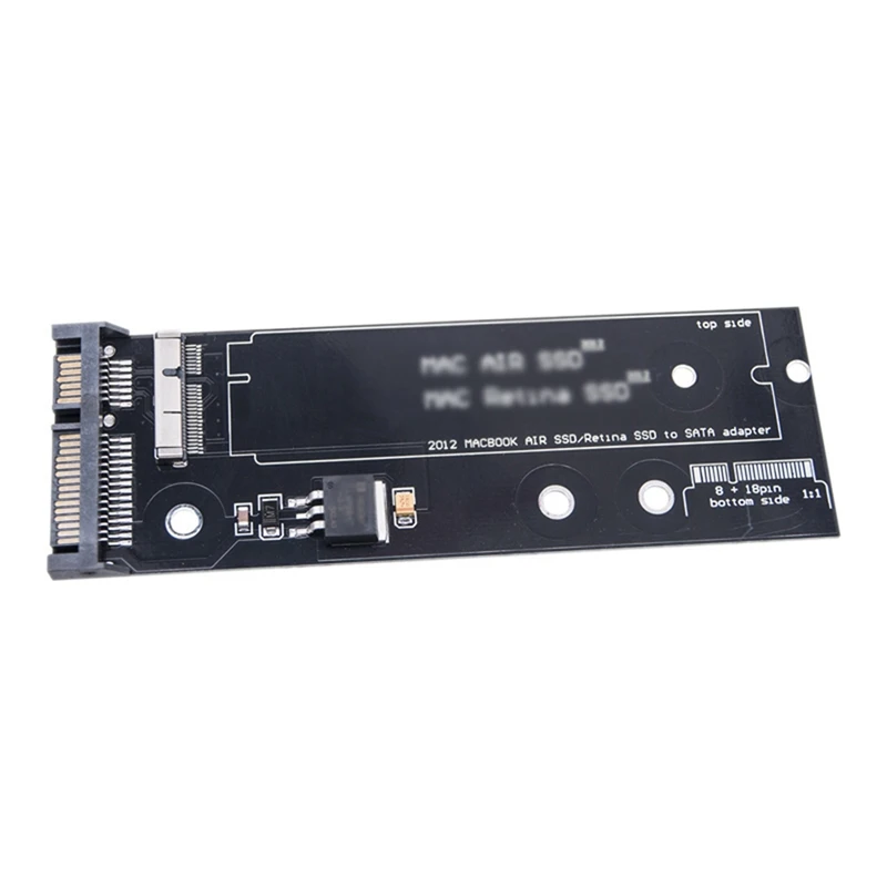 

AU61-SSD To SATA Converter Card Board For Apple 2012 Support Air RETINA A1465/A1466/A1435/A1436 7+17Pin SSD