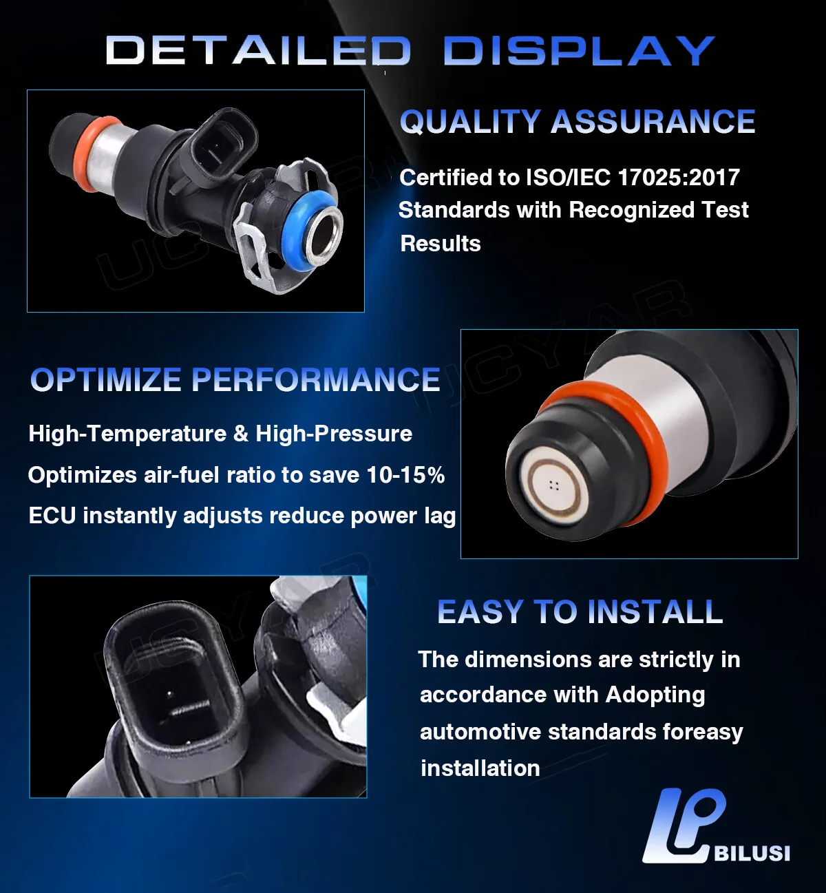 Bilusi FJ461 حاقن الوقود لفورد موستانج اكسبلورر سبورت تراك 2005-2009 ل ميركوري ماونتينير 2005-2010 4.6L