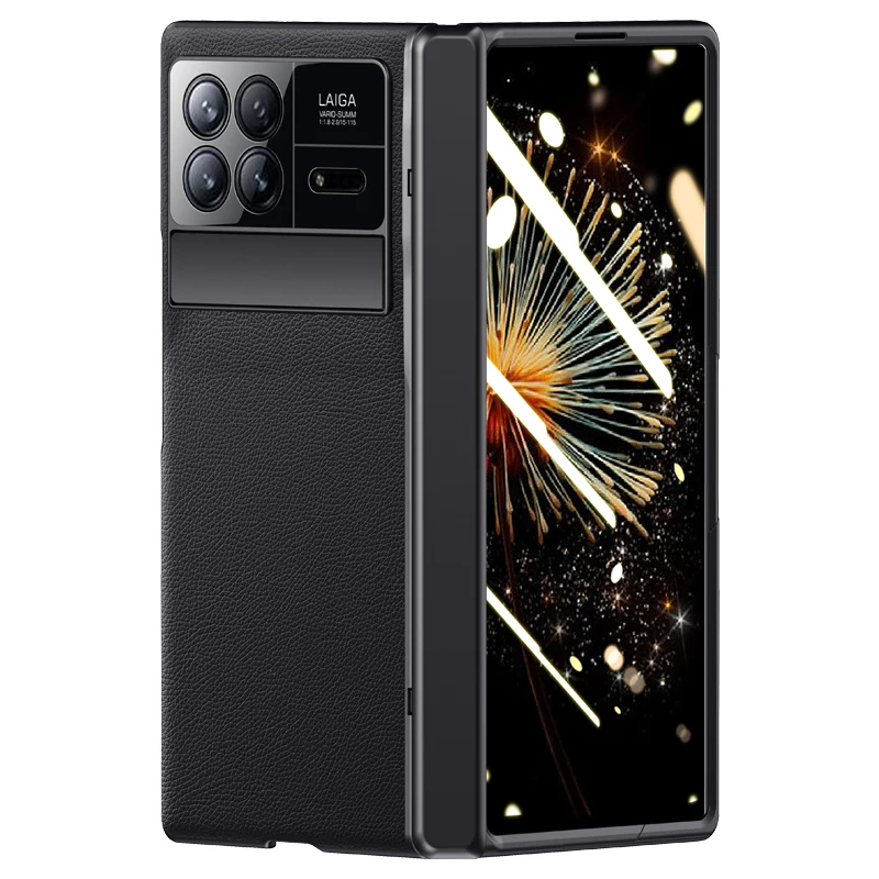 Luxury High End Glass Film Hinge Anti peeping screen Back Cover For Xiaomi Mix Fold 3 Metal Camera bracket Shockproof Phone Case