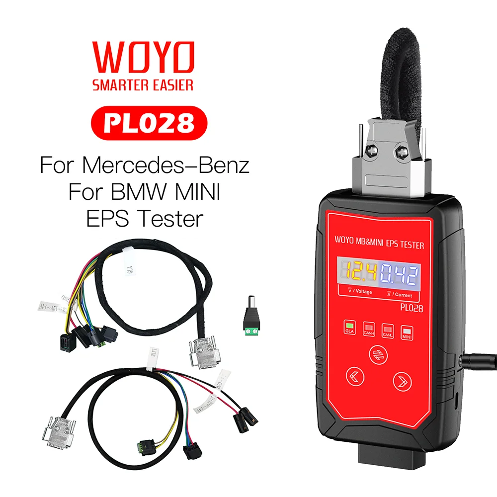 

WOYO PL028 EPS Tester Torque Sensor Simulator For Mercedes For Benz For BMW MINI Steering Wheel Automotive Diagnostic Tool