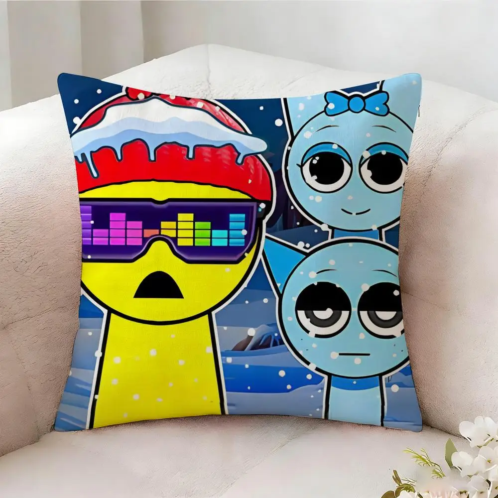 S-sprunki Beat Game Kissenbezug, beidseitig bedruckt, Sofakissen, Kopfteilkissen für Schlafzimmer – Detail 11