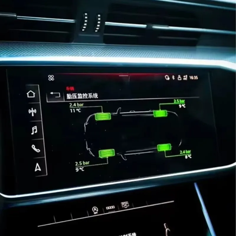 Automotive Digital 315MHz Built-In Tire Pressure Monitoring Sensor S6 S7 A6 A7 2019-2025 Enhance Driving Stability