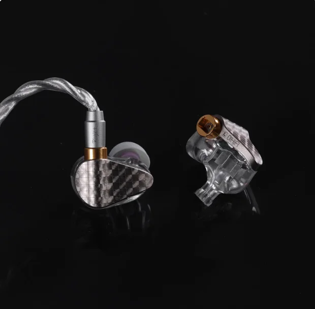 DDHiFi Surface E14D Headphones In Ear wired Music Monitoring Earphones 1DD+4BA Hybrid Unit HIFI IEM DJ Stage headset 4.4mm plug