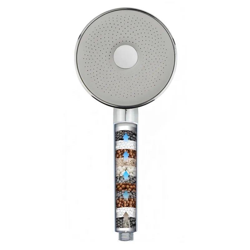 

Filtered Shower Head with Handheld High Pressure Showerhead with Filters Water Softener Filters Beads for Hard Water
