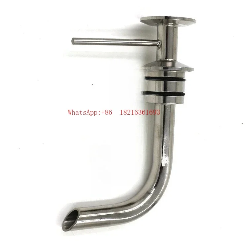 Limited Offer 304 Stainless Steel Conical Fermenter 1.5 Inch Chuck Quick Loading Rotary Elbow Wine Outlet Double Chuck Discharg