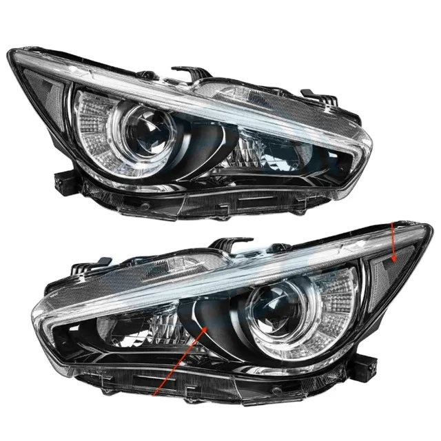 

LED Car Headlights for Infinitie Q60 Q50 G35 G37 Fx35 Headlight Assembly Modified GTR Daytime Running Light Turn Signal